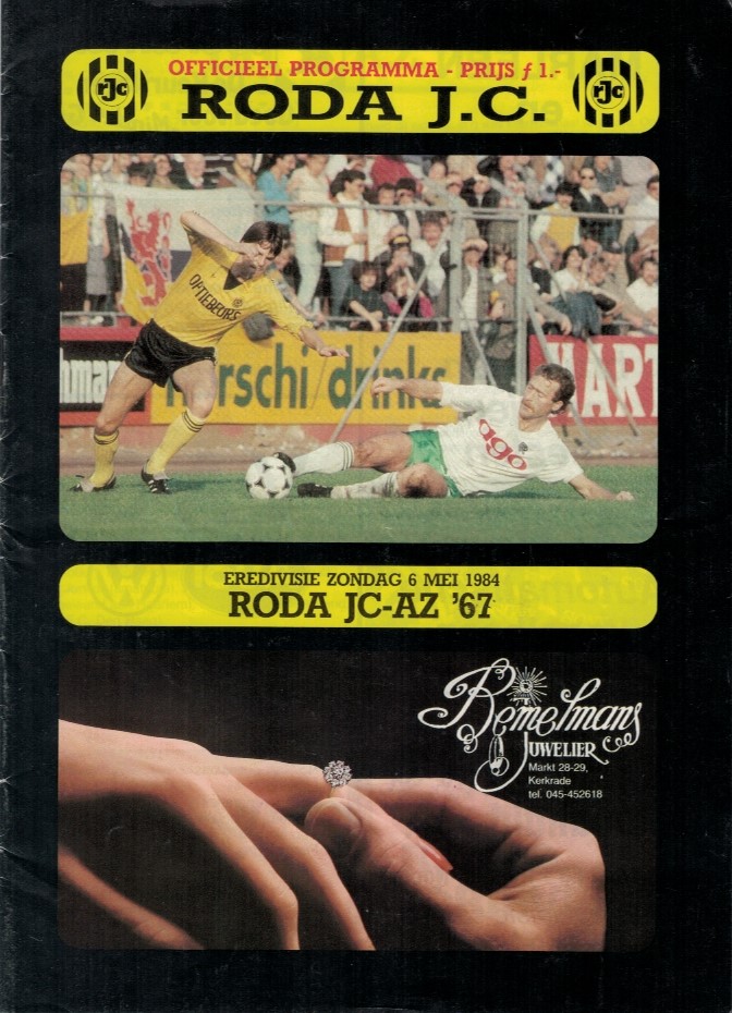 AZ Programma 6-mei-1984 Roda uit